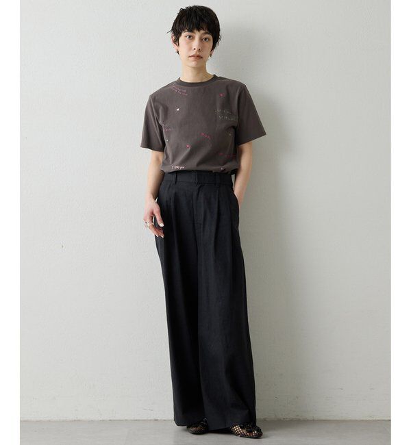 THE PAUSE「【THE PAUSE】シシュウTシャツ」|Tシャツ・カットソー|