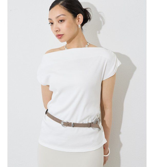  「ワンショルフレンチプルオーバー」|Tシャツ・カットソー|
