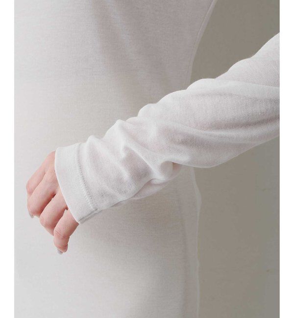  「《インナー使いにもおすすめ》コットン強撚フライスプルオーバー」|Tシャツ・カットソー|