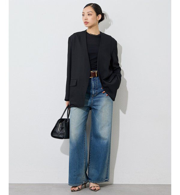  「《インナー使いにもおすすめ》コットン強撚フライスプルオーバー」|Tシャツ・カットソー|