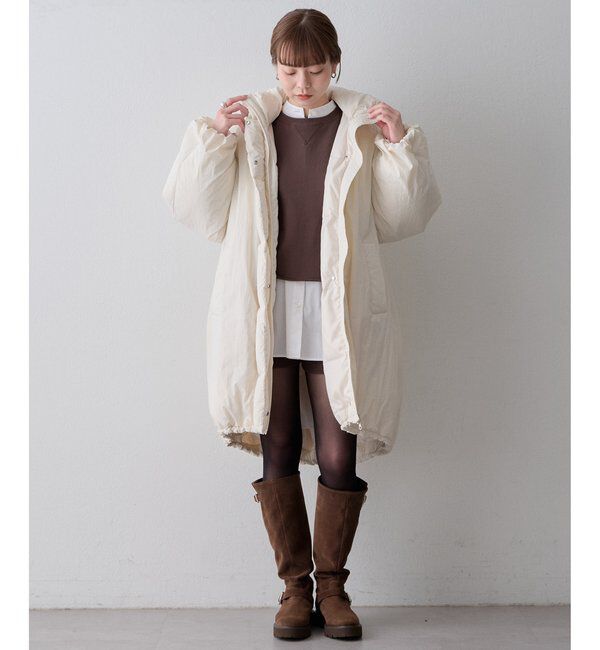 THE PAUSE「【THE PAUSE】フードロングダウンコート〈WEB限定〉」|ダウン|