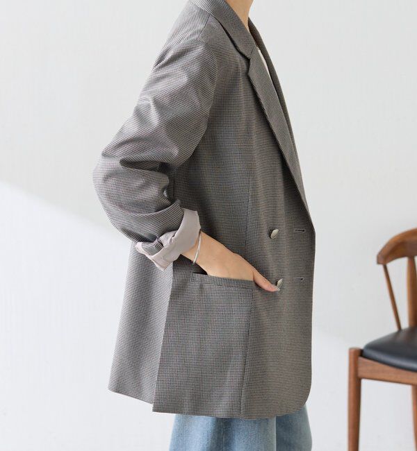  「【リバイバル】ウールライクダブルジャケット／カセット服」|テーラードジャケット|