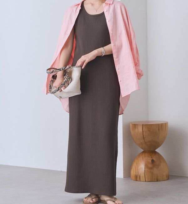  「【2サイズ/7色展開】リネンワイドシャツ」|シャツ・ブラウス|
