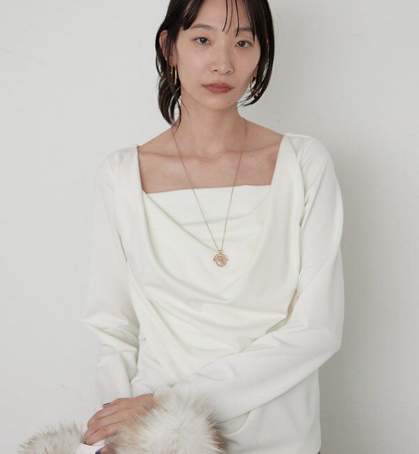  「《着映えトップス》NEWドレープカットソー」|Tシャツ・カットソー|
