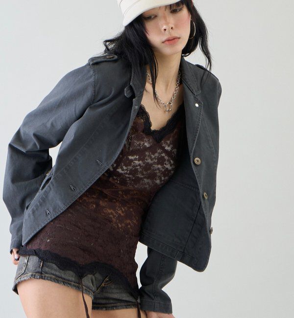  「【26AW LOOK掲載品番】2wayスタンドミリタリージャケット」|ブルゾン・スタジャン|