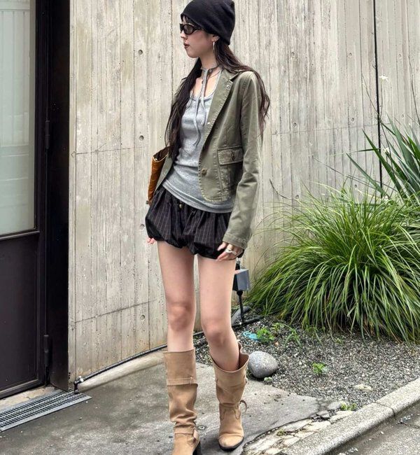  「【26AW LOOK掲載品番】2wayスタンドミリタリージャケット」|ブルゾン・スタジャン|