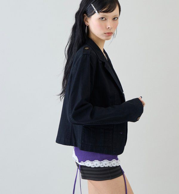  「【26AW LOOK掲載品番】2wayスタンドミリタリージャケット」|ブルゾン・スタジャン|