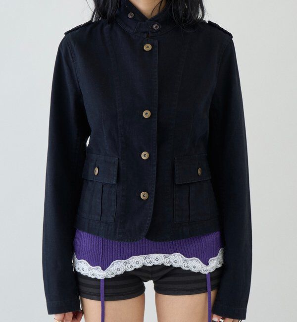  「【26AW LOOK掲載品番】2wayスタンドミリタリージャケット」|ブルゾン・スタジャン|
