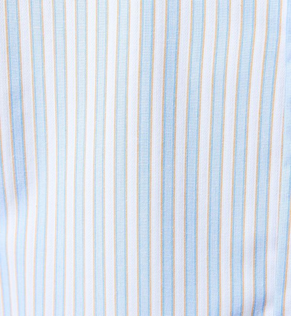 ABAHOUSE「【JAMES FABRIC】サイドガゼット ストライプ半袖シャツ / オーバーサ」|シャツ・ブラウス|