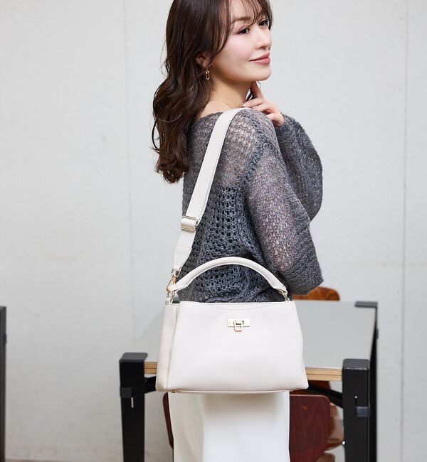LOWELL things「【再入荷/ちばゆかさんコラボ】3WAYスクエアハンドバッグ」|ハンドバッグ|