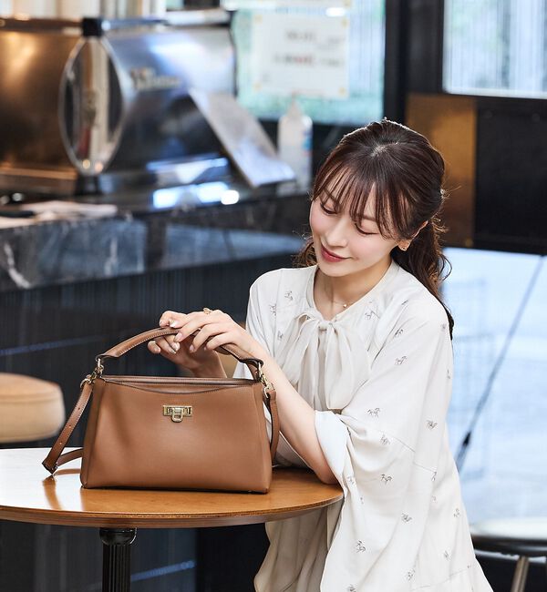 LOWELL things「【再入荷/ちばゆかさんコラボ】3WAYスクエアハンドバッグ」|ハンドバッグ|