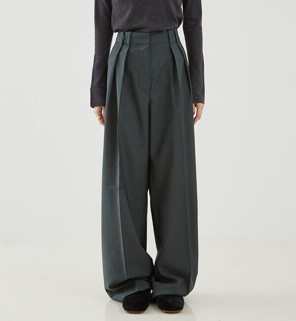 The Store by C' 「【ROHE】Wide Leg Double Pleated Trousers／ワ」|その他|