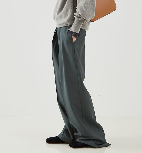 The Store by C' 「【ROHE】Wide Leg Double Pleated Trousers／ワ」|その他|