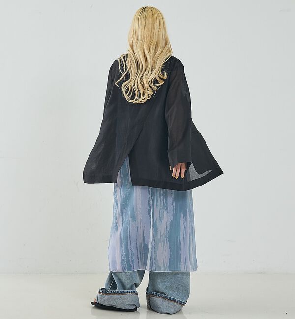 NOMINE「バックスリット シルキー シアー ジャケット」|その他|