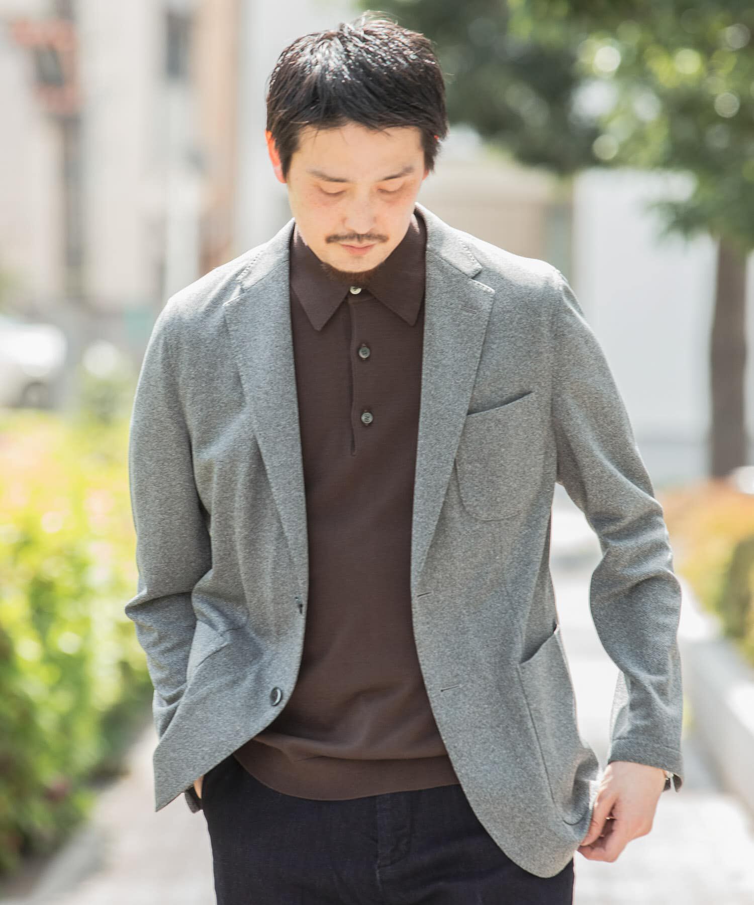 URBAN RESEARCH DOORS「『イージーケア/防シワ/速乾』LIFE STYLE TAILOR　メランジニットイージーJK」|その他|