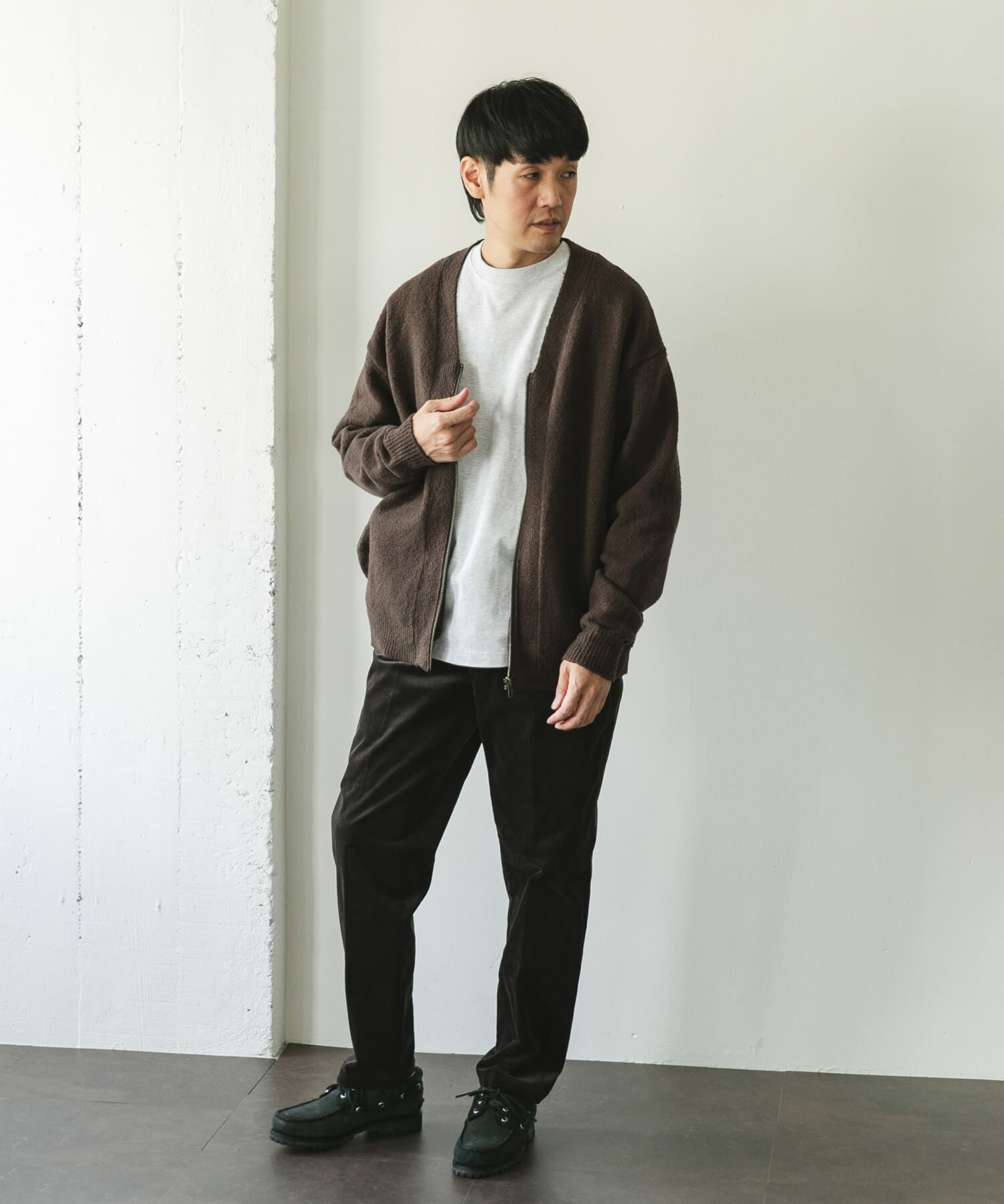 URBAN RESEARCH DOORS「AIR FIT Vネックカーディガン」|カーディガン|