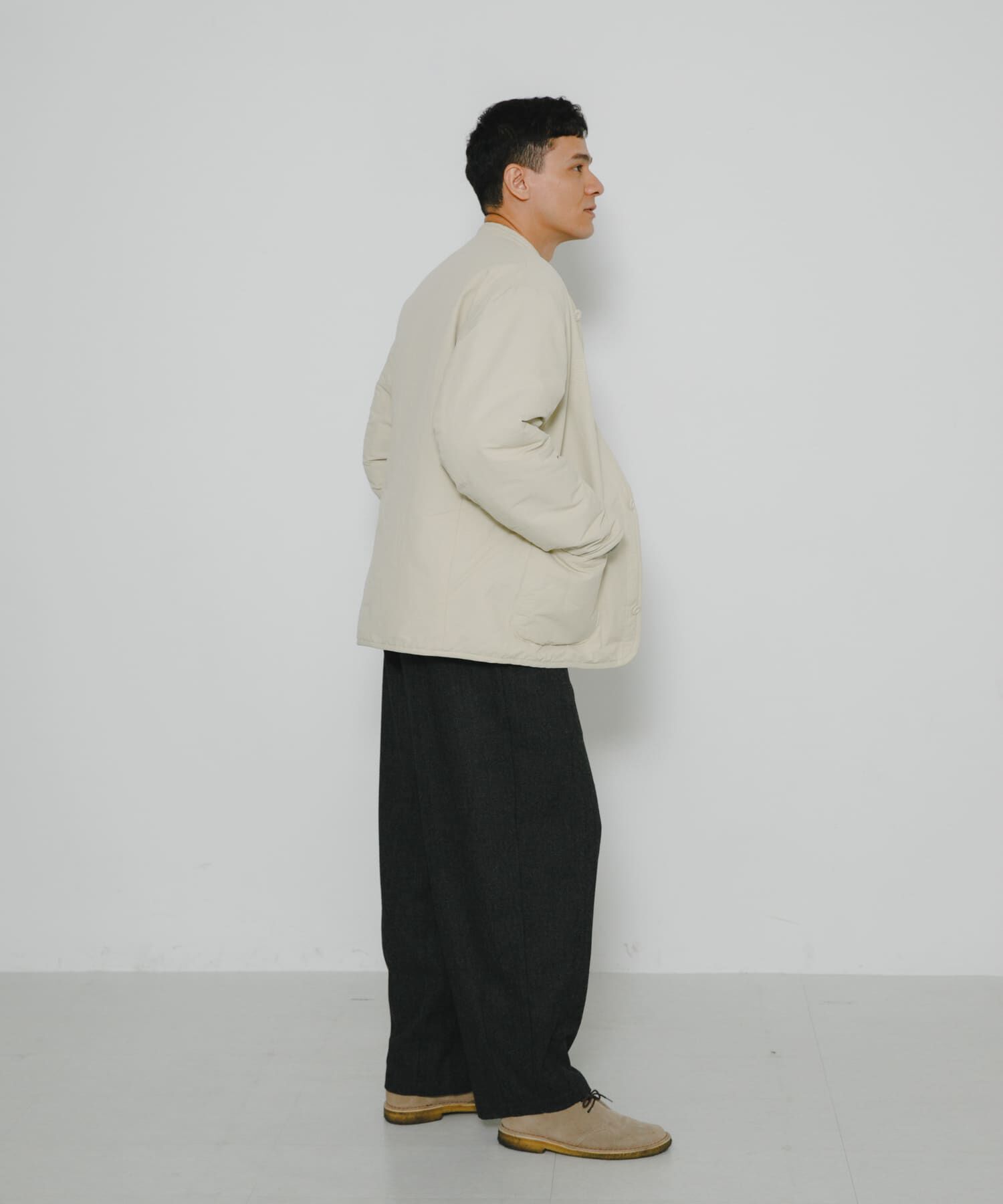 Sonny Label 「『別注』ARMY TWILL&times;Sonny Label　Reversible Jacket」|ノーカラーコート|
