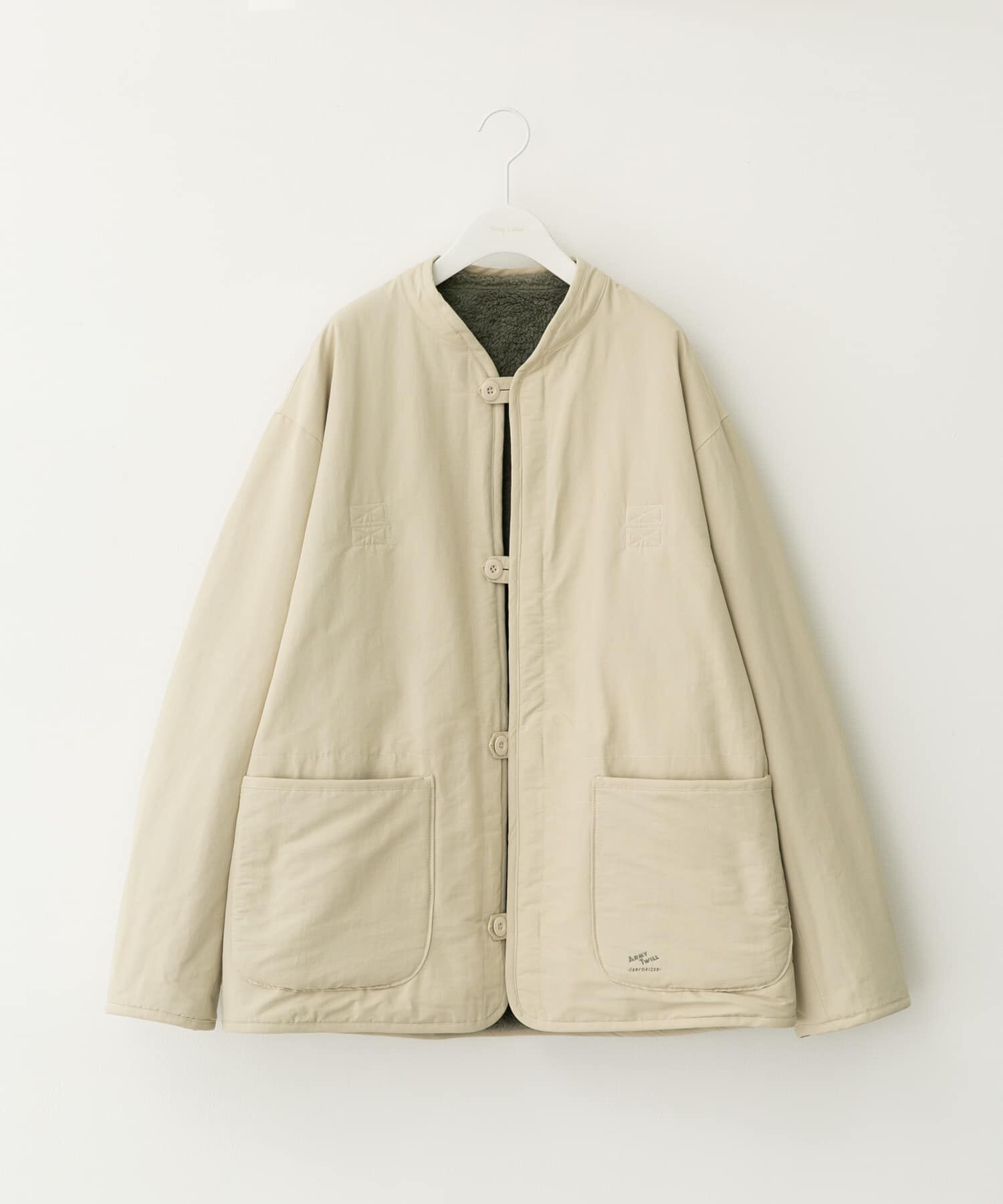 Sonny Label 「『別注』ARMY TWILL&times;Sonny Label　Reversible Jacket」|ノーカラーコート|