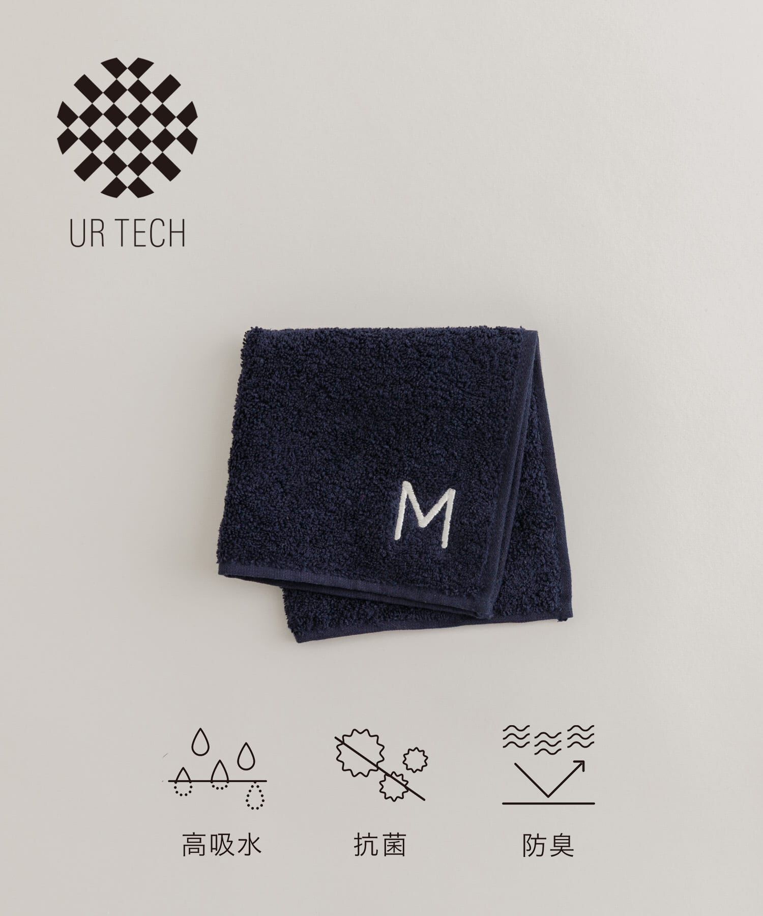 URBAN RESEARCH「『UR TECH』イニシャルハンドタオル」|タオル|その他6