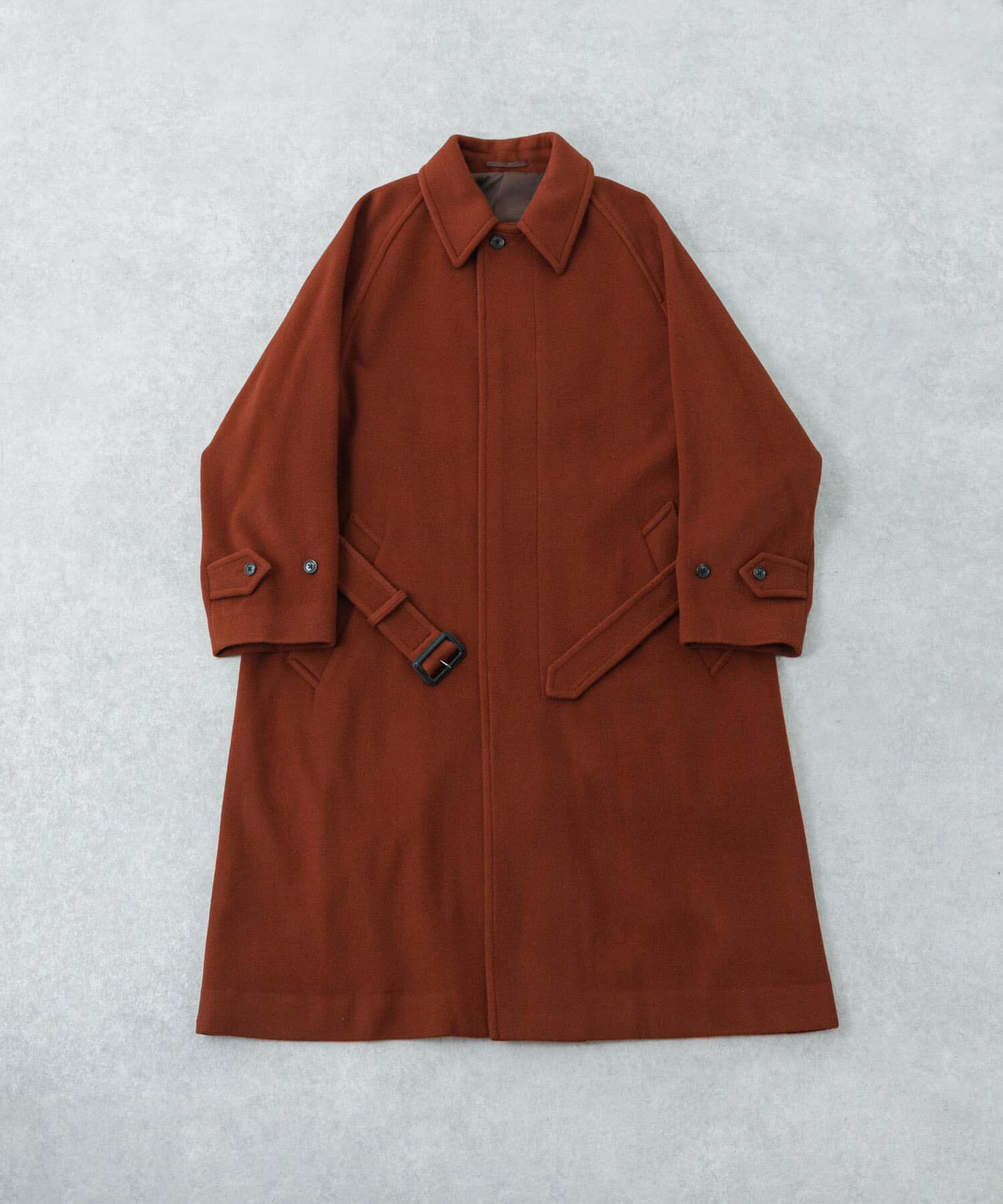 URBAN RESEARCH「WOOL BEAVER BELTED COAT」|ステンカラーコート|