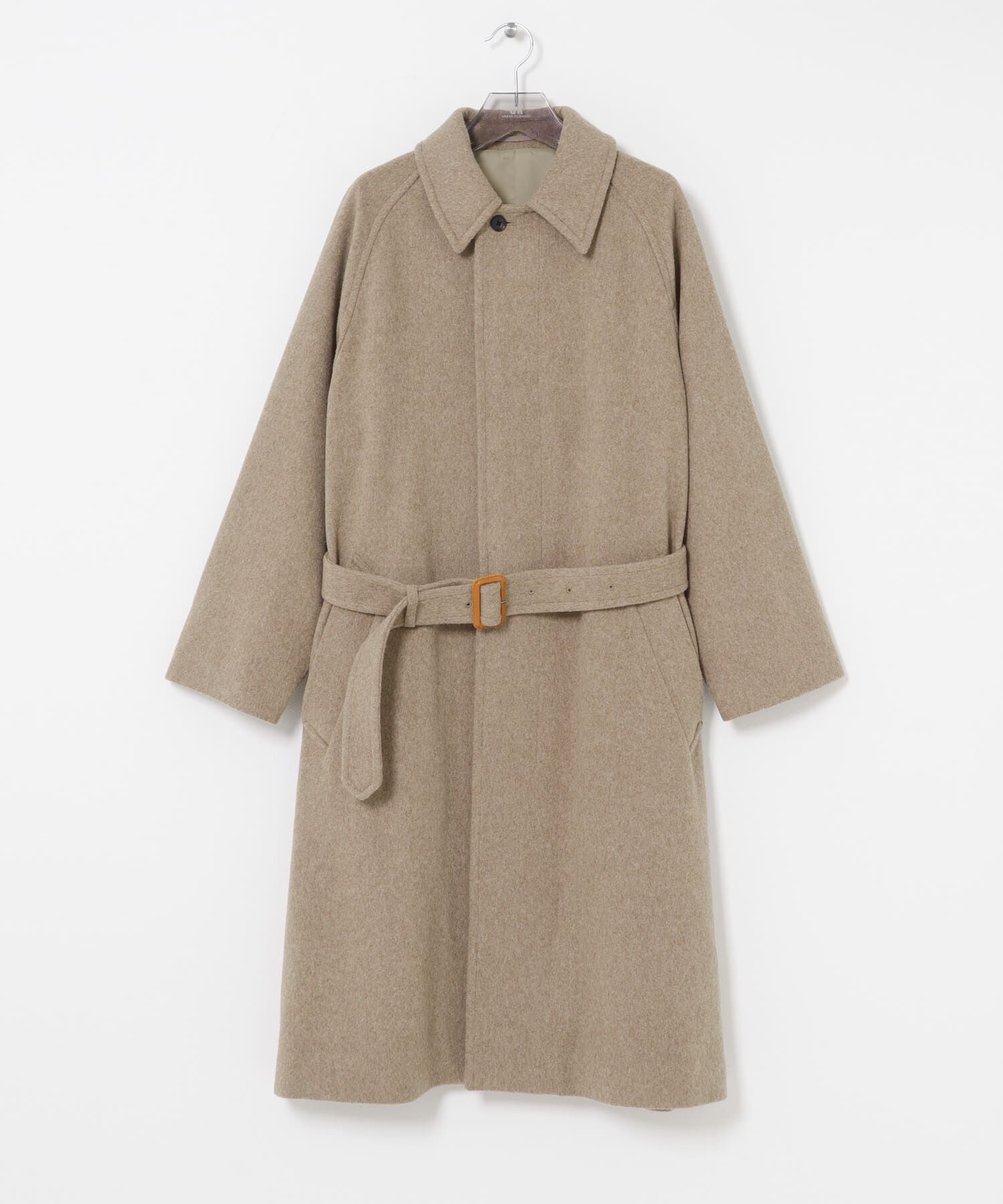 URBAN RESEARCH「WOOL BEAVER BELTED COAT」|ステンカラーコート|