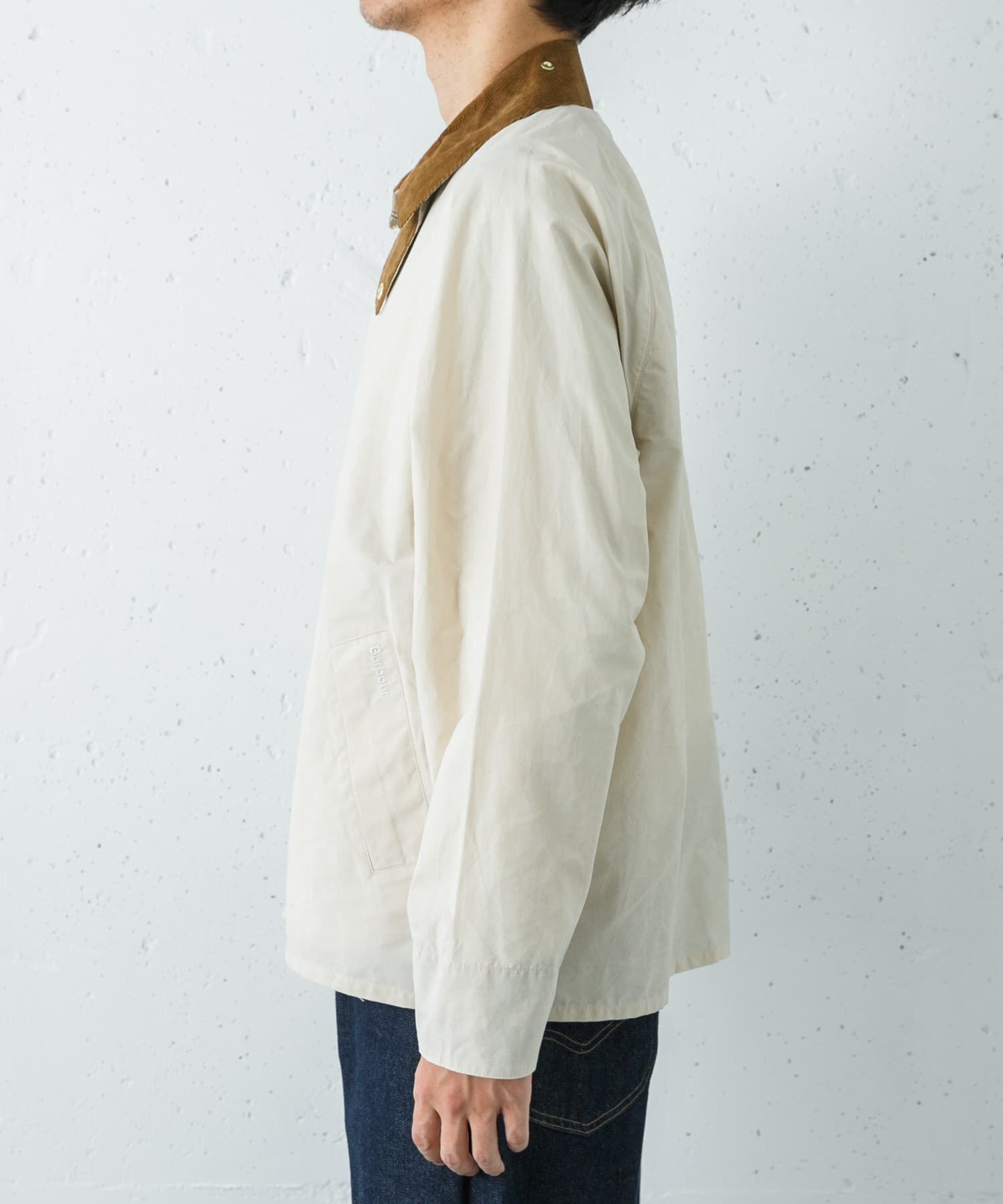 URBAN RESEARCH「Barbour　ICONS TRANSPORT CASUAL JACKET」|ノーカラーコート|