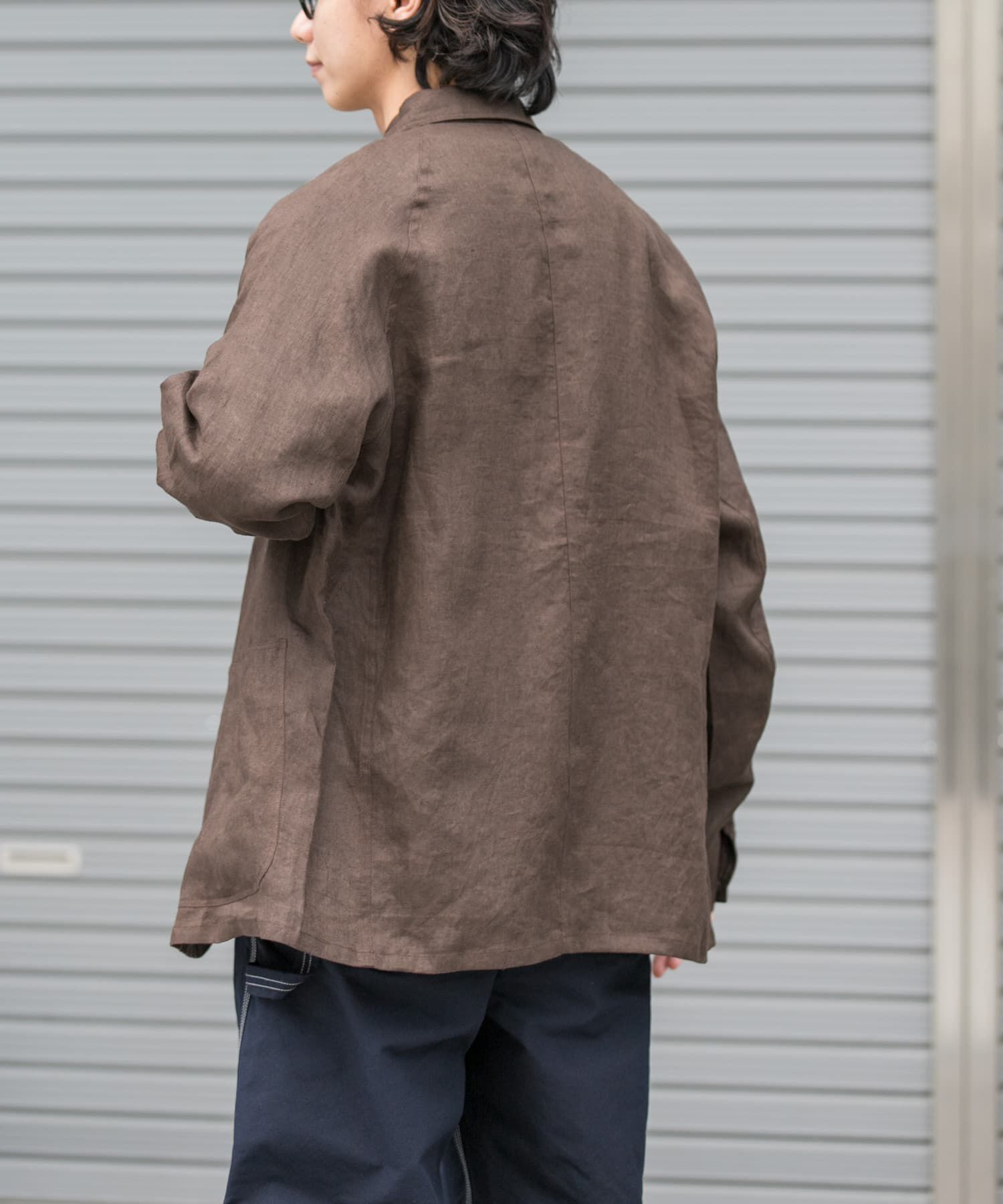 URBAN RESEARCH DOORS「FORK&SPOON　リネンカバーオールシャツジャケット」|その他|