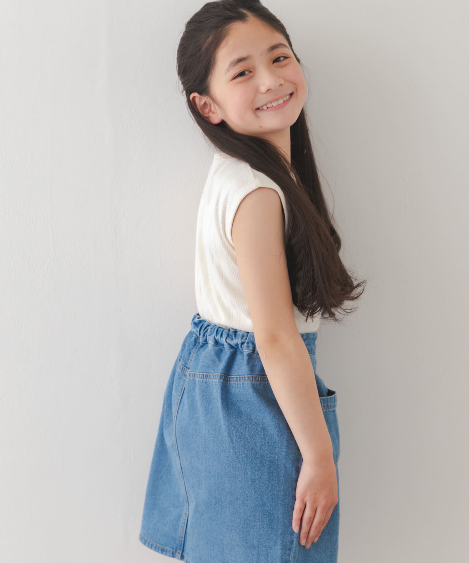URBAN RESEARCH DOORS「『150サイズあり』ノースリランダムリブカットソー(KIDS)」|その他|