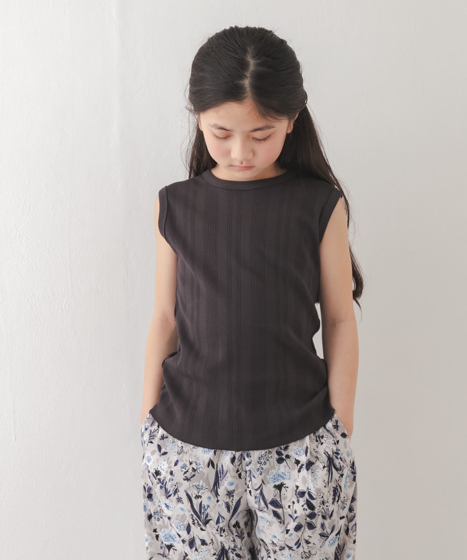 URBAN RESEARCH DOORS「『150サイズあり』ノースリランダムリブカットソー(KIDS)」|その他|