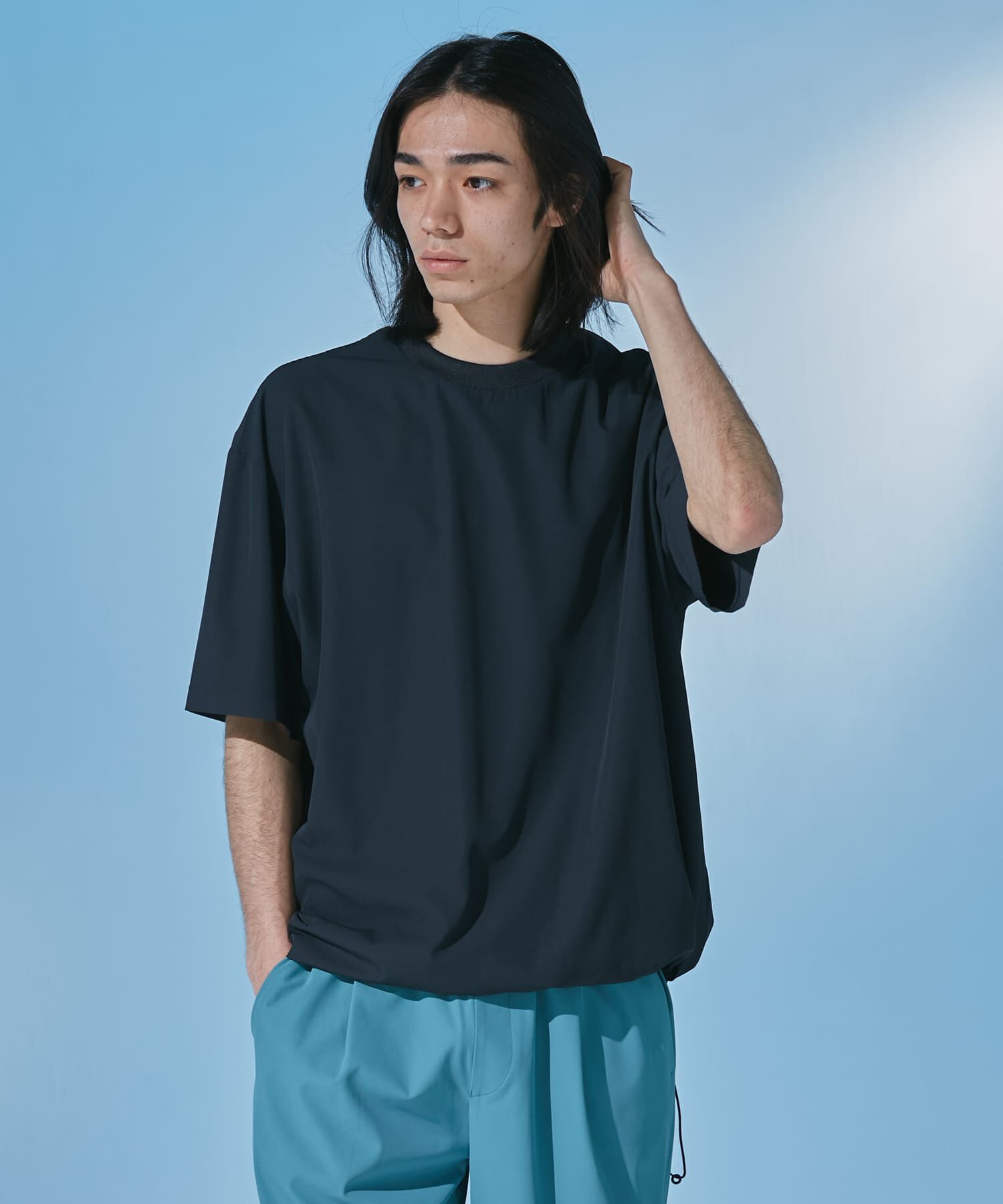 URBAN RESEARCH DOORS「『UR TECH』サマシェア ショートスリーブプルオーバー」|Tシャツ・カットソー|