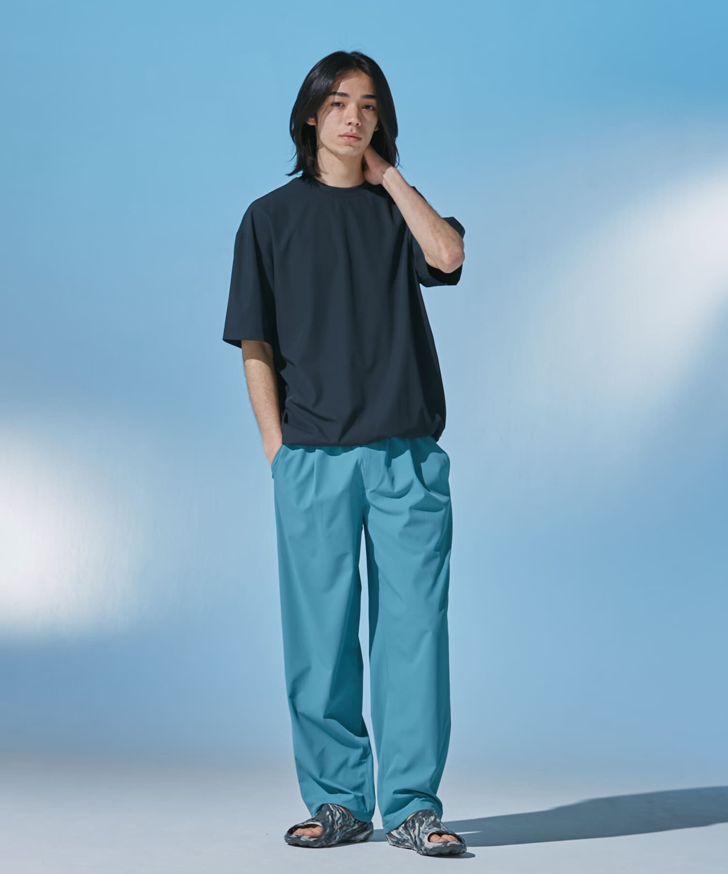 URBAN RESEARCH DOORS「『UR TECH』サマシェア ショートスリーブプルオーバー」|Tシャツ・カットソー|