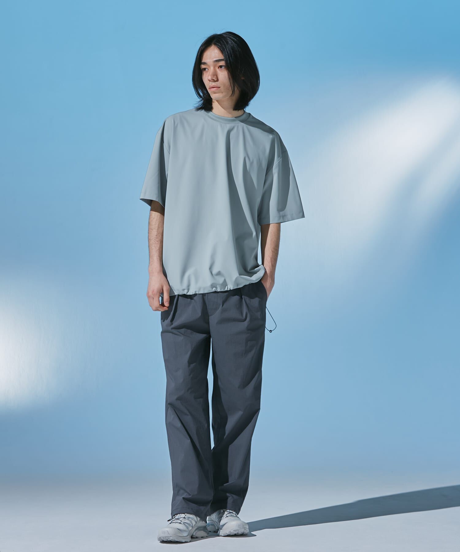 URBAN RESEARCH DOORS「『UR TECH』サマシェア ショートスリーブプルオーバー」|Tシャツ・カットソー|