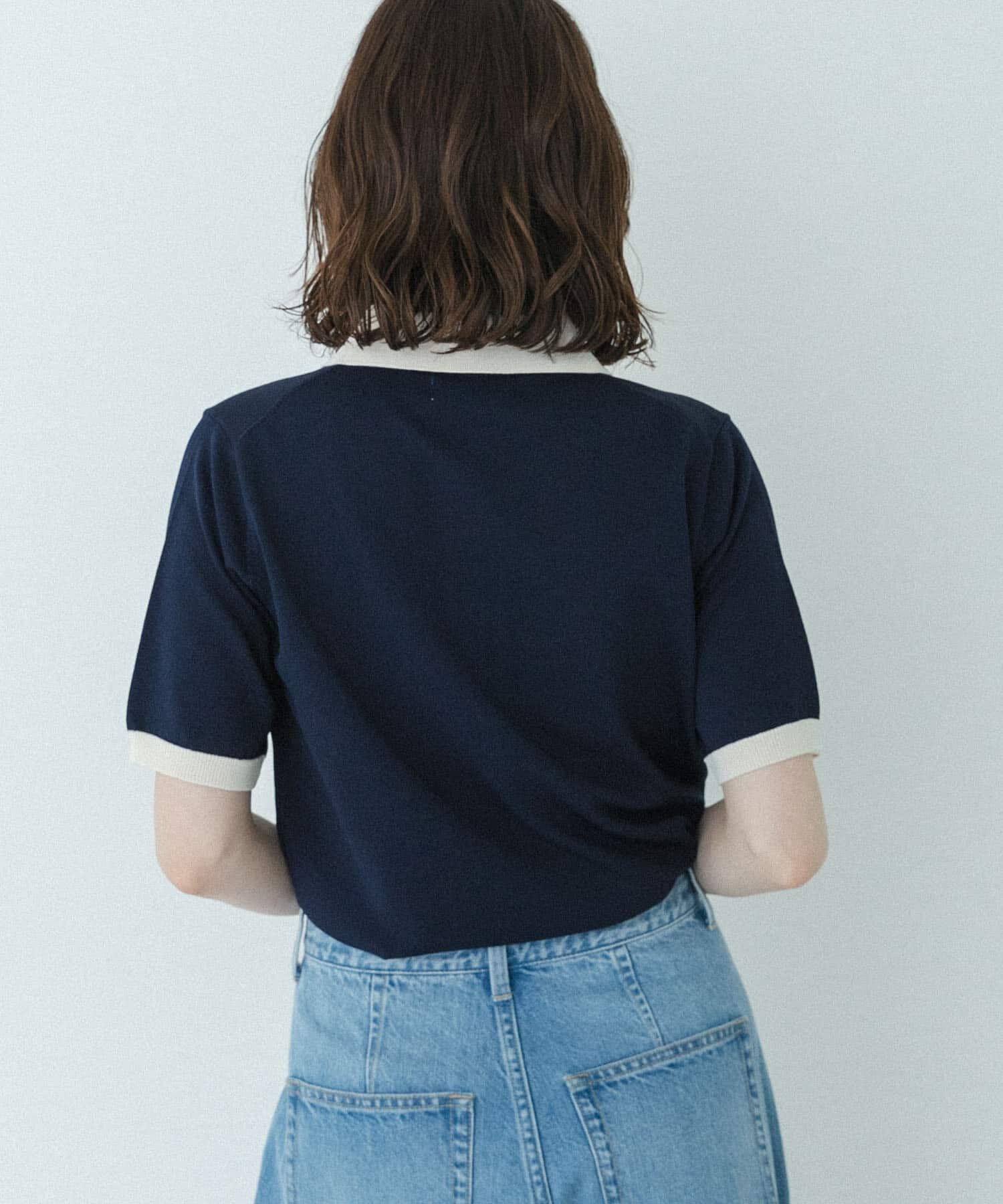 Sonny Label 「配色襟ニットポロシャツ」|ニット・セーター|