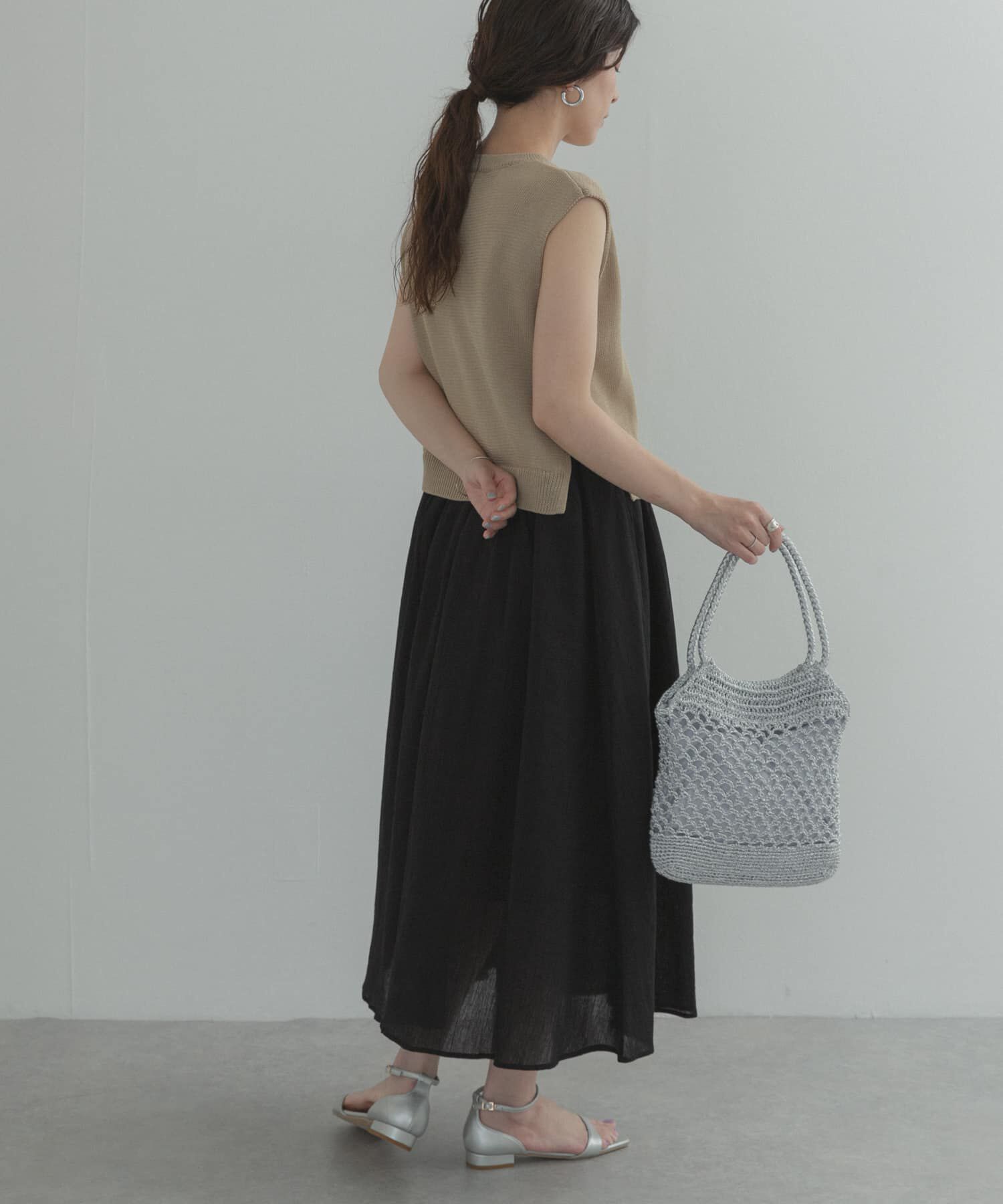 URBAN RESEARCH DOORS「『WEB限定』バイカラーニットドッキングワンピース」|ワンピース|