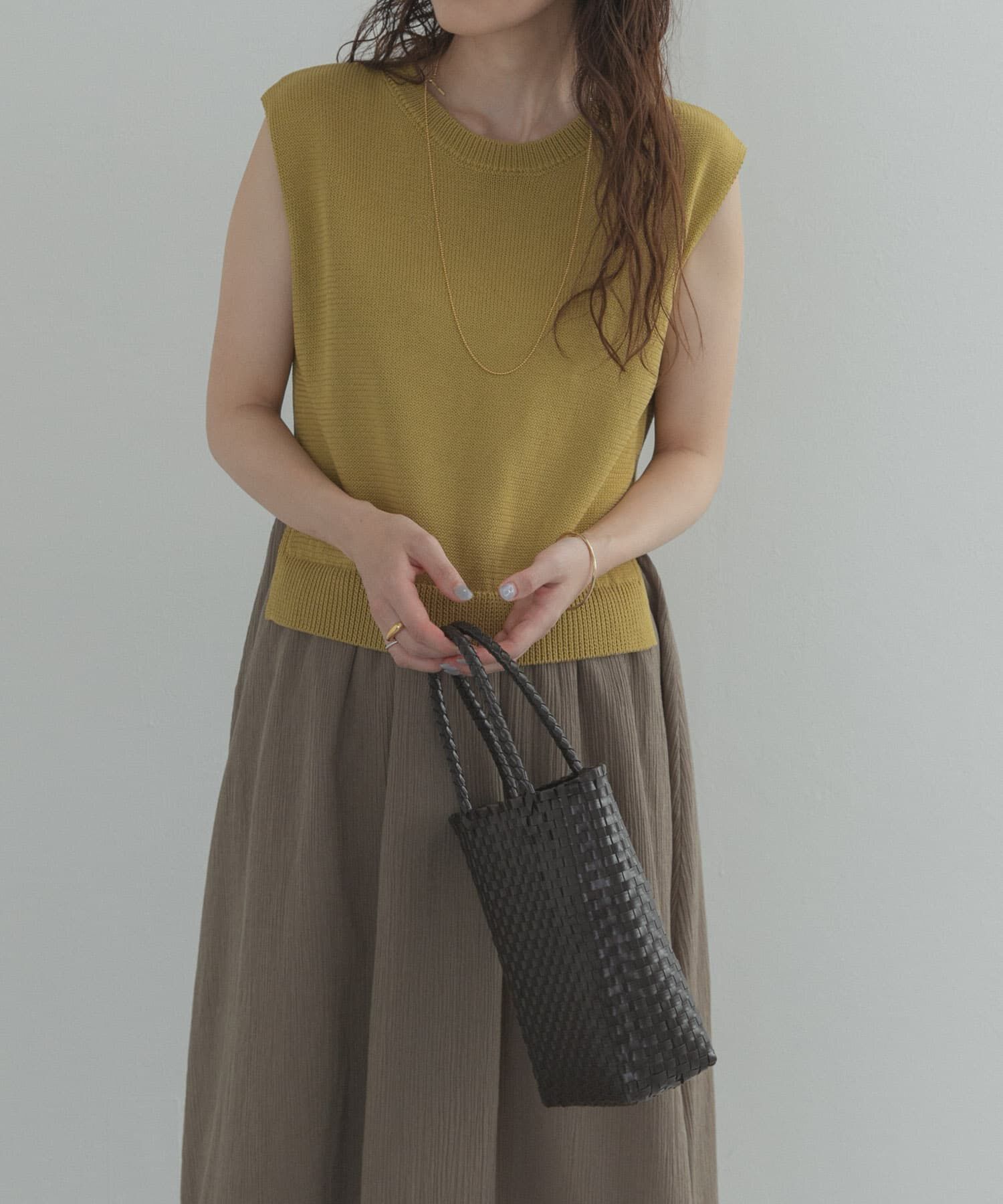 URBAN RESEARCH DOORS「『WEB限定』バイカラーニットドッキングワンピース」|ワンピース|