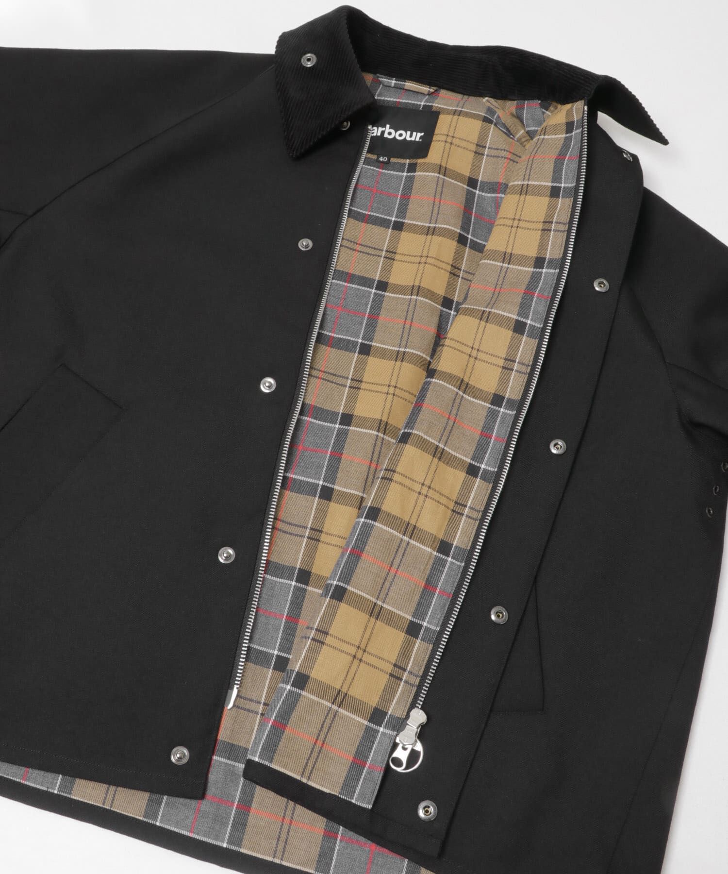 URBAN RESEARCH「『別注』Barbour / URBAN RESEARCH　TRANSPORT WOOL JACKET」|ノーカラーコート|