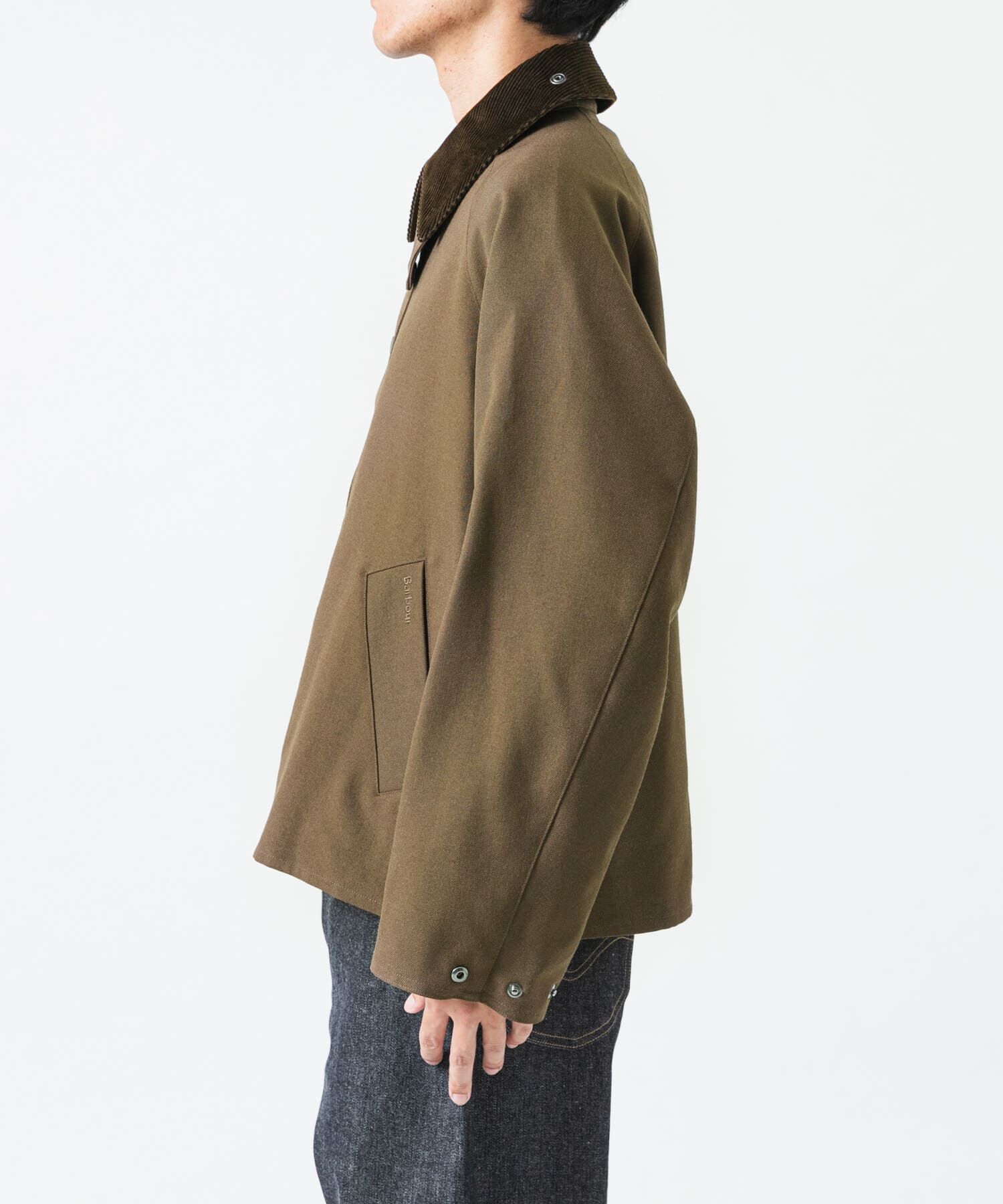 URBAN RESEARCH「『別注』Barbour / URBAN RESEARCH　TRANSPORT WOOL JACKET」|ノーカラーコート|
