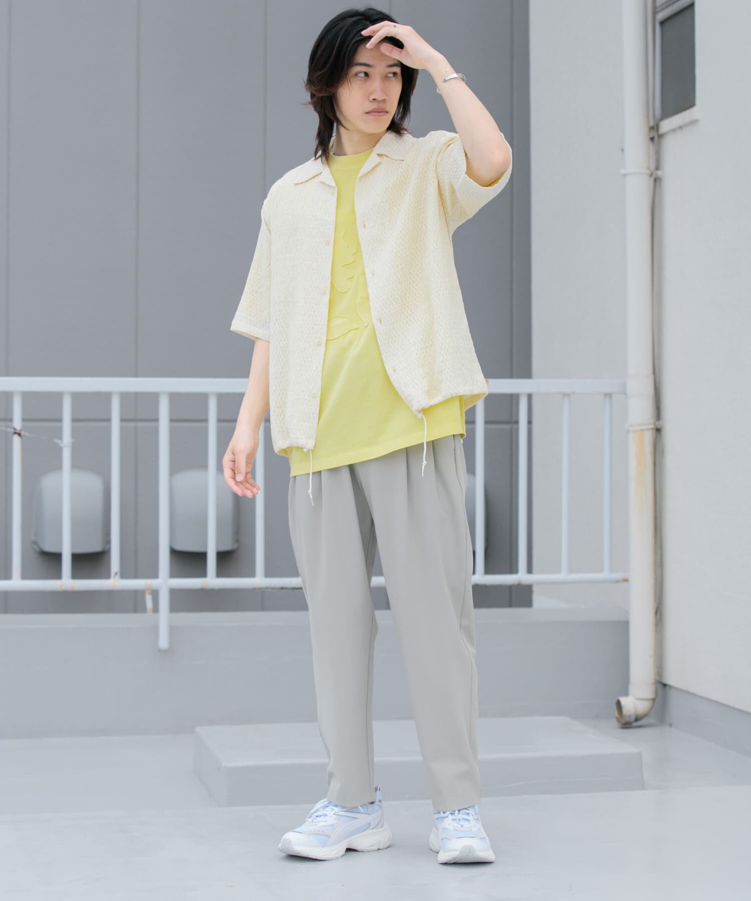 SENSE OF PLACE by URBAN RESEARCH「『イージーケア/セットアップ対応』ダブルタックテーパードスラックス」|その他|