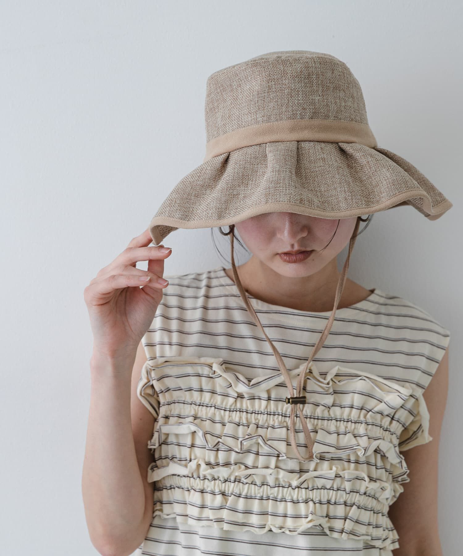 SENSE OF PLACE by URBAN RESEARCH「ジュートライクフリルハット」|ハット|