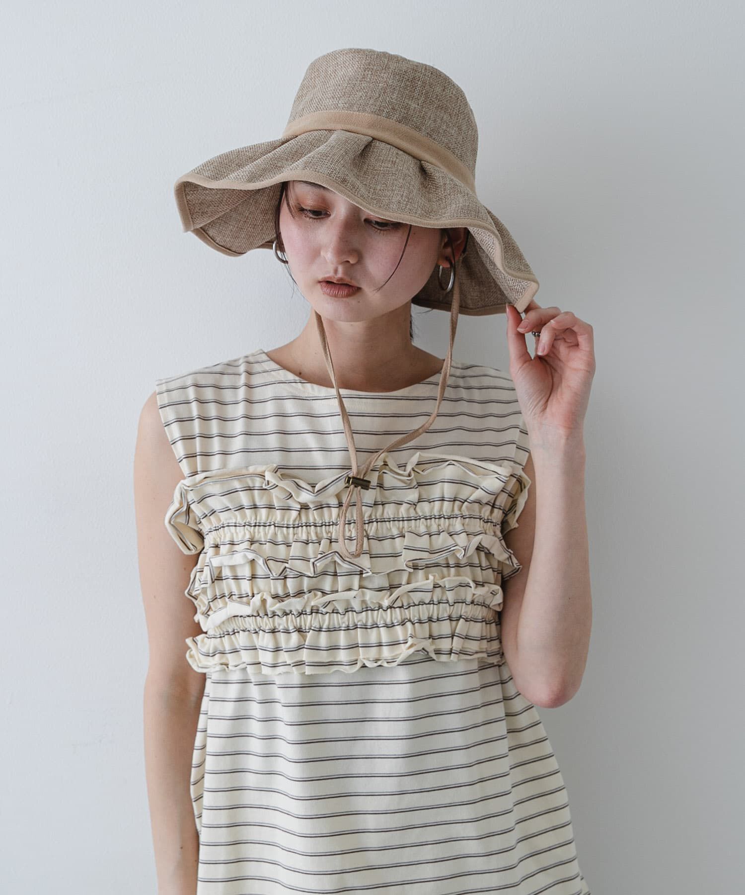 SENSE OF PLACE by URBAN RESEARCH「ジュートライクフリルハット」|ハット|