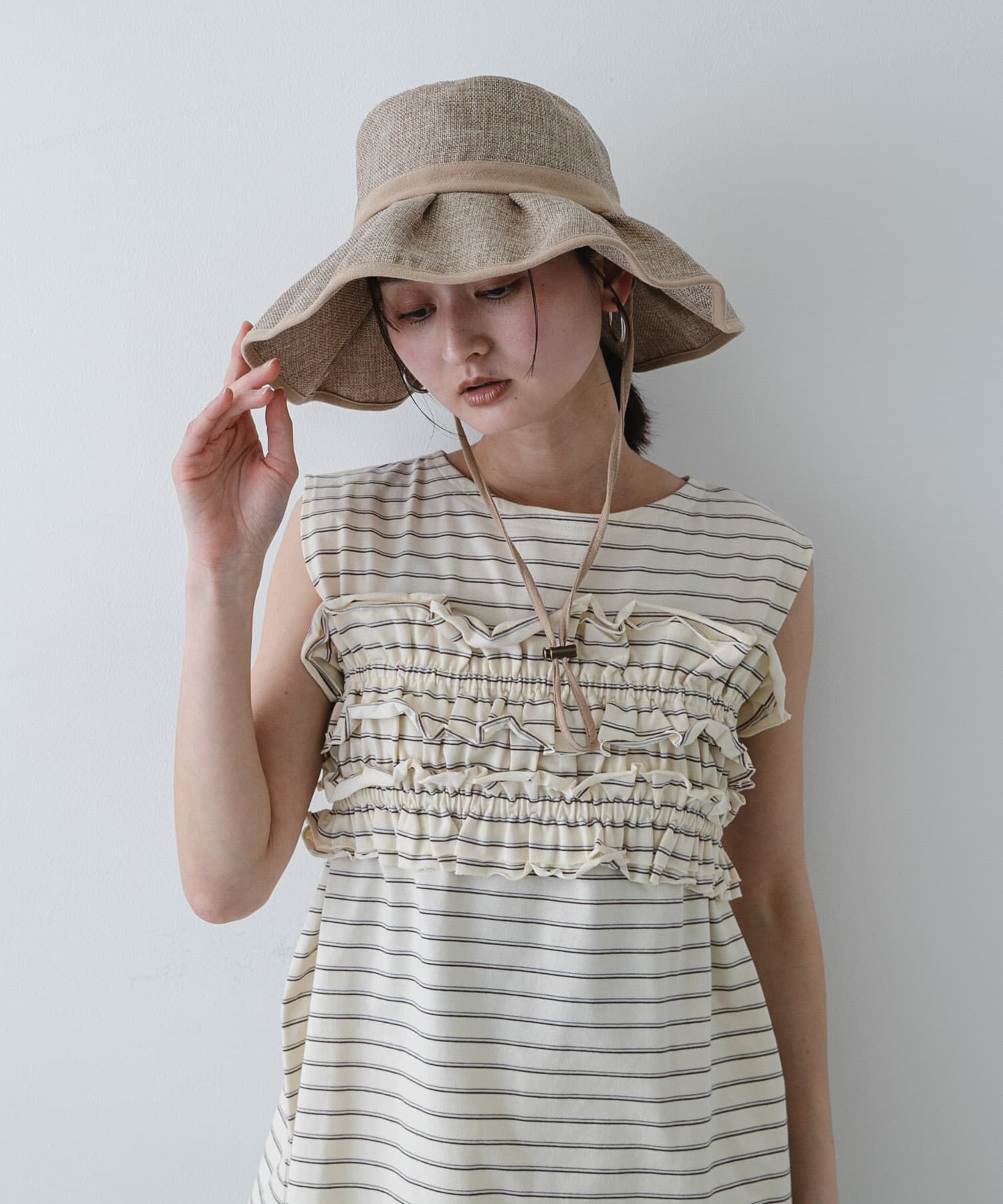 SENSE OF PLACE by URBAN RESEARCH「ジュートライクフリルハット」|ハット|