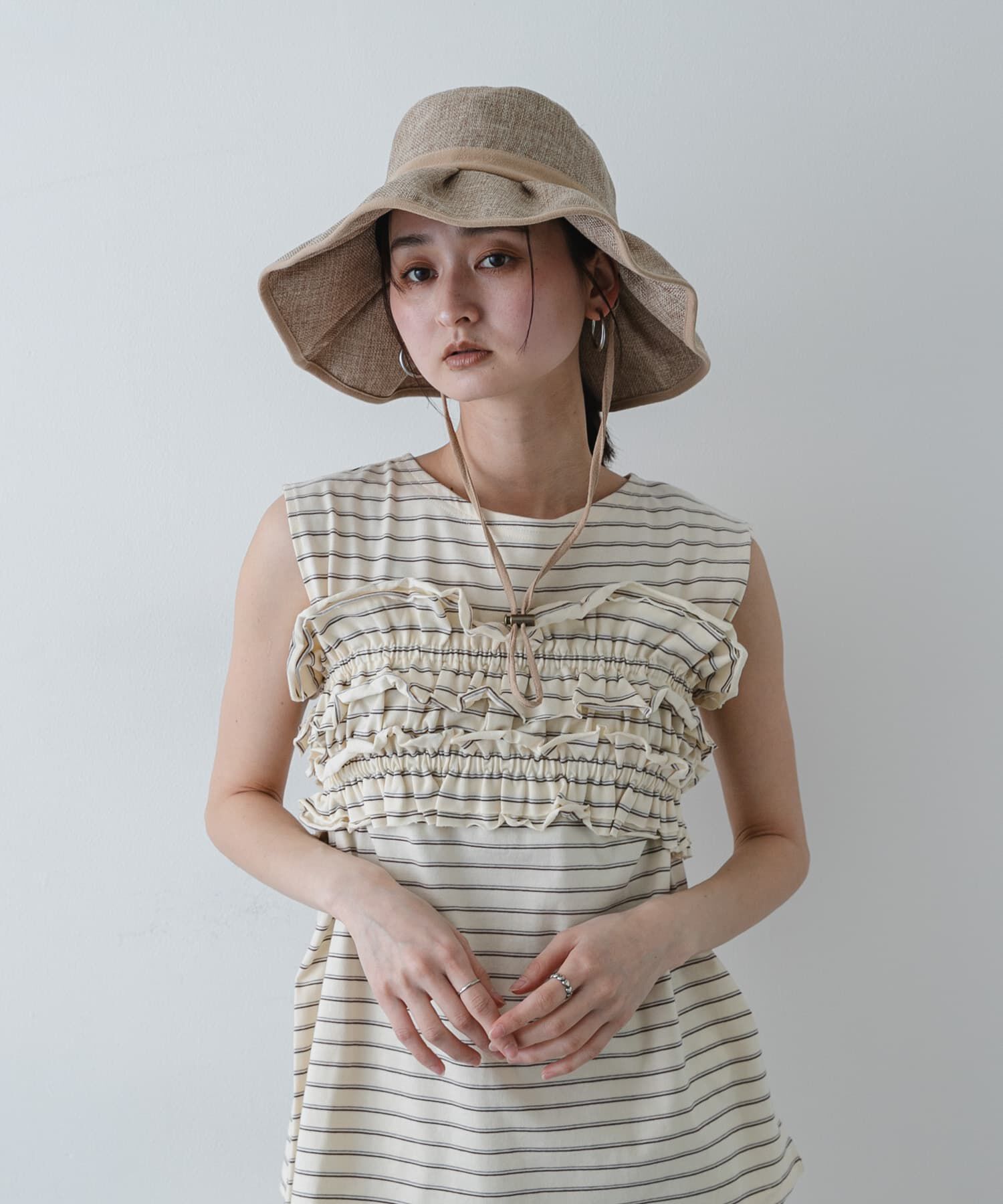 SENSE OF PLACE by URBAN RESEARCH「ジュートライクフリルハット」|ハット|