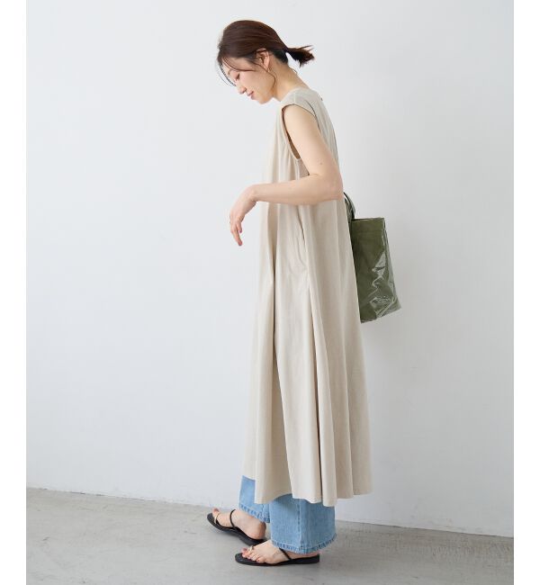  「ノースリーブカットワンピース」|ワンピース|