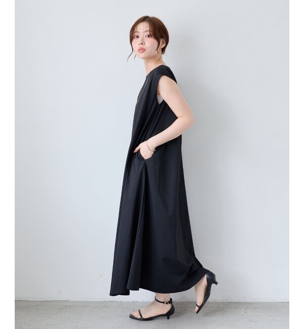  「ノースリーブカットワンピース」|ワンピース|ブラック