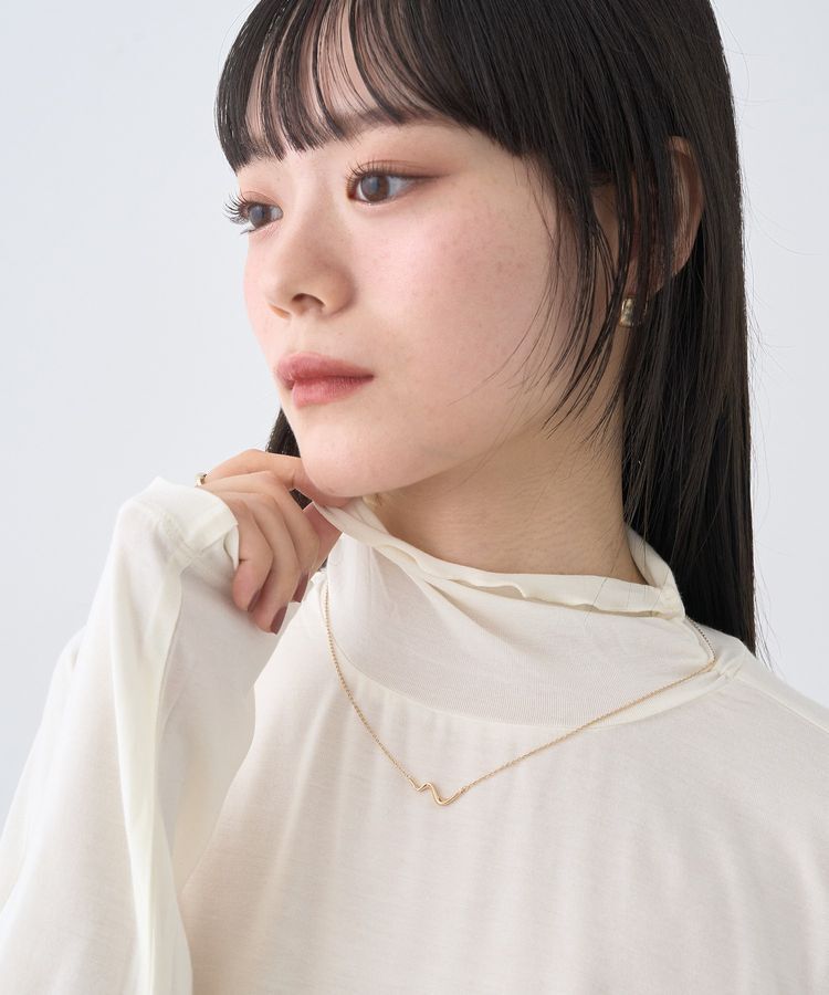 earth music&ecology「あったかフェミニンインナー(シアーハイネック)」|Tシャツ・カットソー|