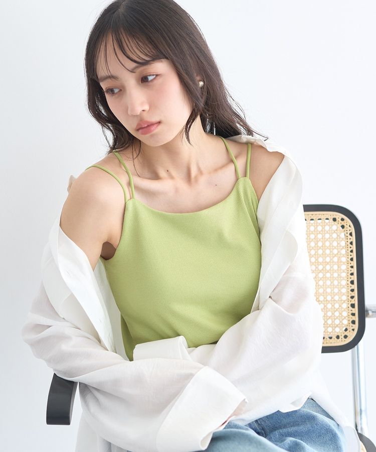 earth music&ecology「適ON カップ付きキャミソール」|インナー|