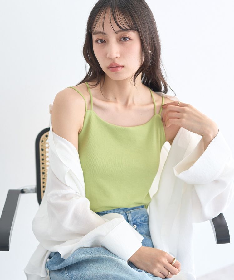 earth music&ecology「適ON カップ付きキャミソール」|インナー|