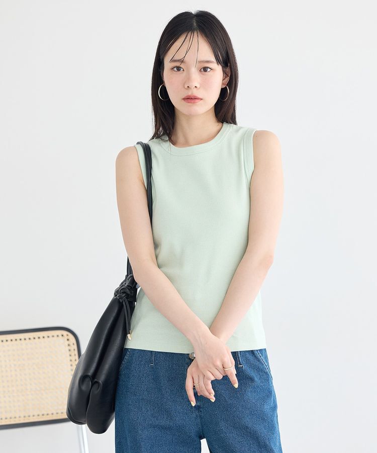 earth music&ecology「【WEB限定】リブタンクトップ」|キャミソール|
