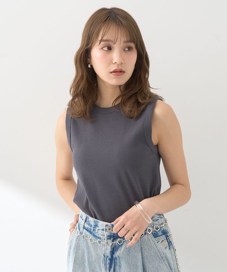 earth music&ecology「【WEB限定】リブタンクトップ」|キャミソール|