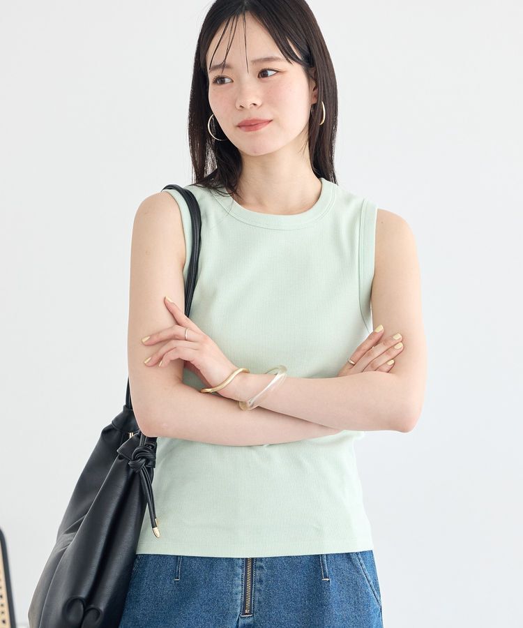 earth music&ecology「【WEB限定】リブタンクトップ」|キャミソール|Mint
